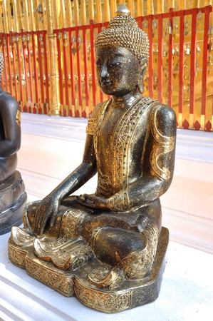 Buddha black の写真素材
