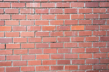 Old Red brick wall background