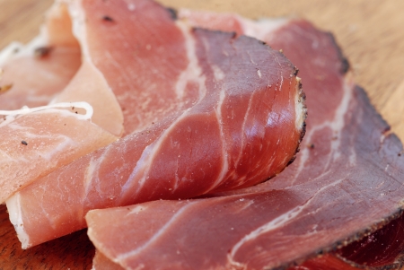 Prosciutto slicesの写真素材