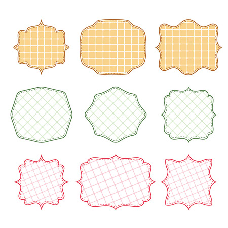 Collection of vintage retro bakery labelsのイラスト素材