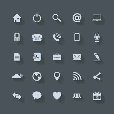 Universal Outline Icons For Web and Mobile のイラスト素材