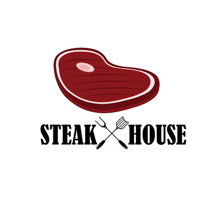 steak house illustrationのイラスト素材