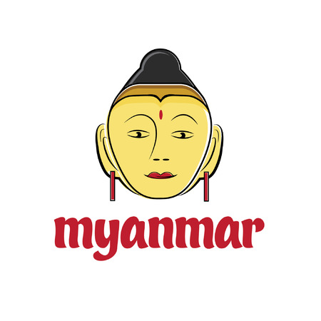 face of Buddhaのイラスト素材