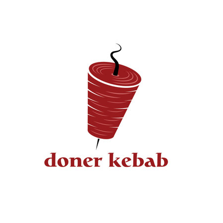 doner kebab vector design templateのイラスト素材