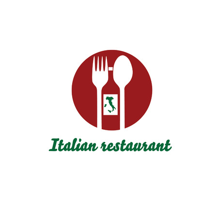 italian restaurant vector design templateのイラスト素材