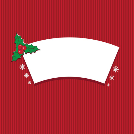 Illustration winter label with text Merry Christmas. Vectorのイラスト素材