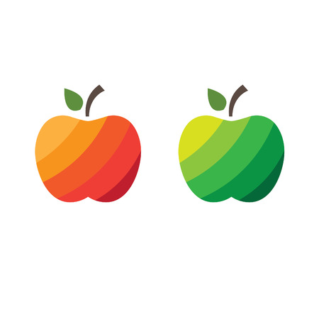 Illustration of apples .Vectorのイラスト素材