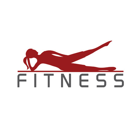 woman of fitness silhouette character vector design templateのイラスト素材