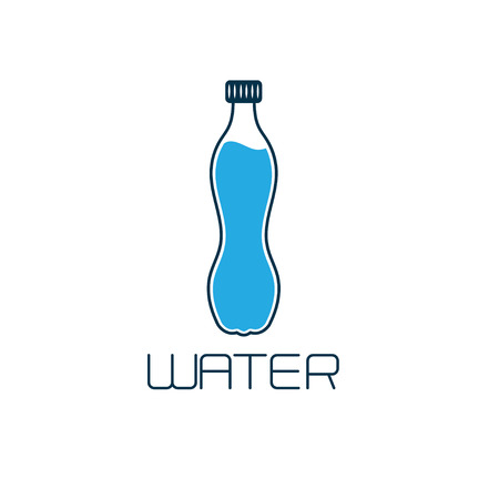 bottle of water vector design conceptのイラスト素材