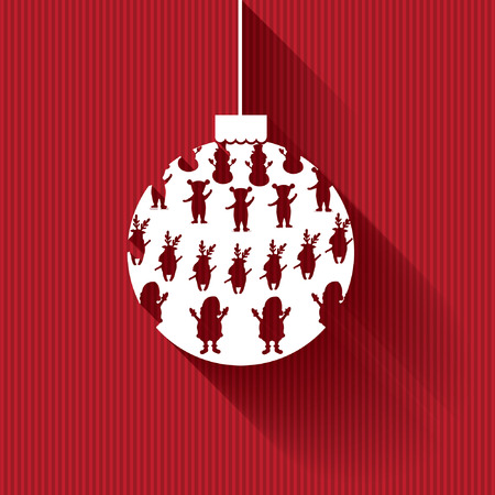 Illustration of Christmas ball. Vectorのイラスト素材