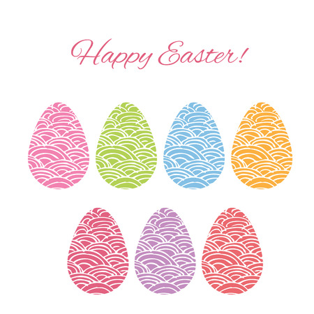 Set of Easter eggs. Vectorのイラスト素材