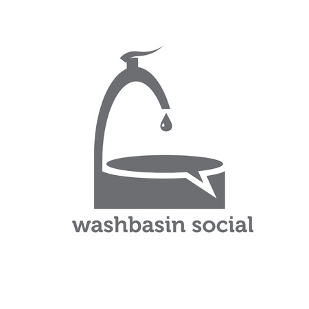 washbasin social conceptのイラスト素材