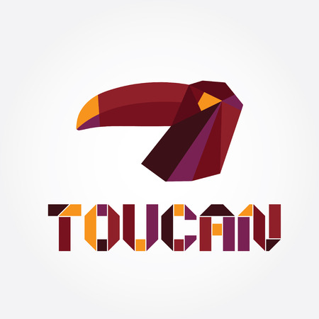 origami toucanのイラスト素材