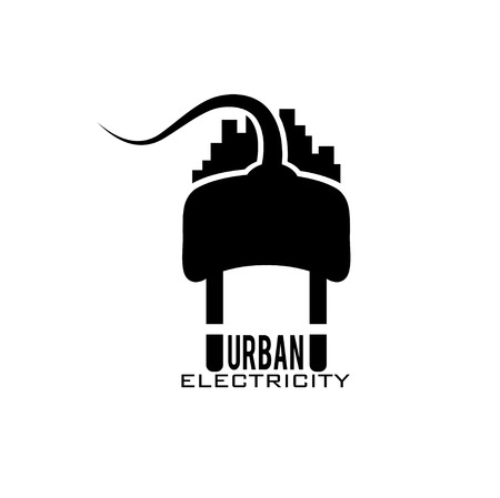 urban electricity vector design templateのイラスト素材