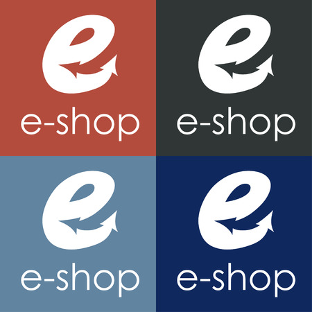 e shop vector design templateのイラスト素材