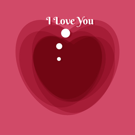 Happy Valentine's greeting card template. Vectorのイラスト素材