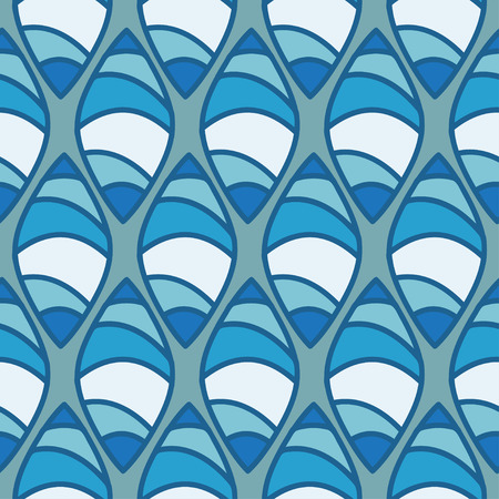 Seamless pattern of abstract leaves. Vector illustration backgroundのイラスト素材
