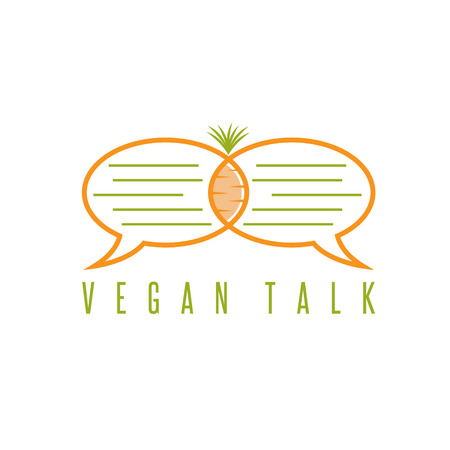 vector design template of healthy food talk conceptのイラスト素材