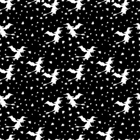 Art seamless pattern for Happy Halloween background. Design template for flyers, posters,ecards, invitations, brochures,etc. Creative style. Vector illustrationのイラスト素材