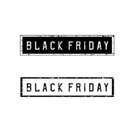 black friday sale holiday vector grunge illustrationのイラスト素材