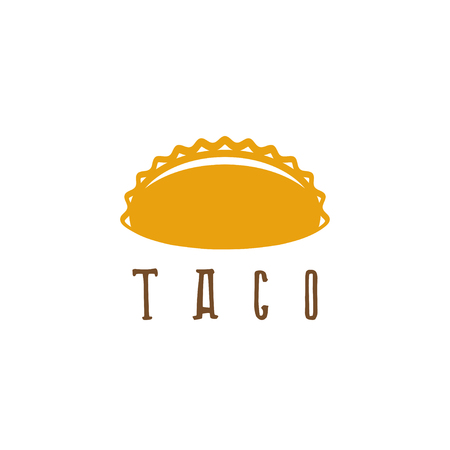 vector design template of taco mexican foodのイラスト素材