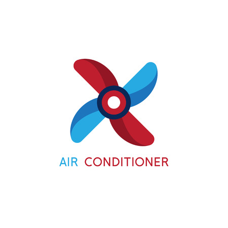 air pinwheel abstract icon vector design templateのイラスト素材