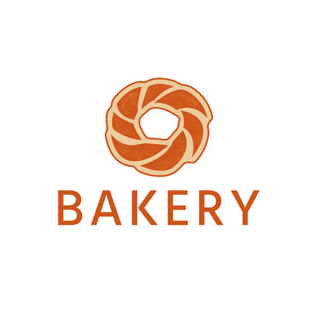 abstract twisted bun vector design templateのイラスト素材