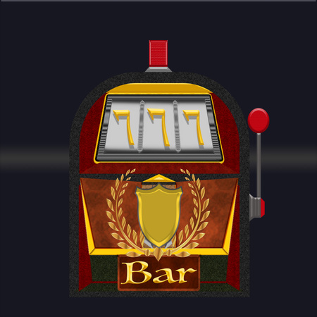 Casino slot machine icon.のイラスト素材