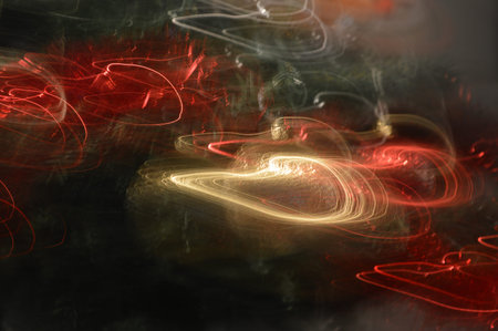 abstract long exposure light streaks with a Christmassy feel suitable for a background