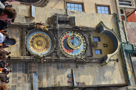 Astronomical clock on the Old Town Square in Prague, Czech Republic