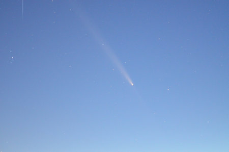 Astrology photo Comet Tsuchinshan-ATLAS (C/2023 A3), Czech, Opava, Hnevosice, Silesia Region,の写真素材