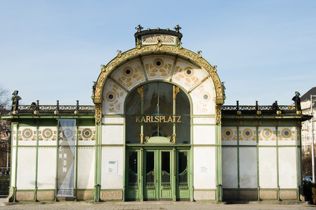 Karlsplatz in Viennaのeditorial素材