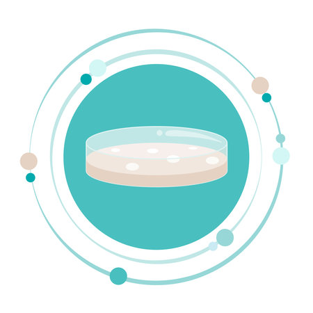 Petri dish vector illustration graphic icon symbolのイラスト素材