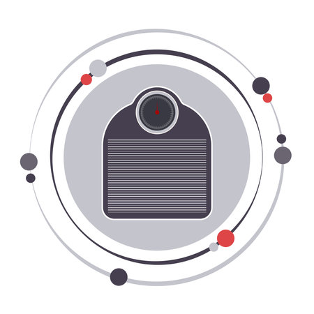 Scale measurement vector illustration graphic icon symbolのイラスト素材