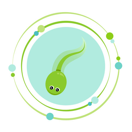 Tadpole xenopus clawed frog vector illustration icon symbolのイラスト素材