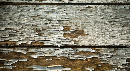 Vintage wooden white Board. Overfly the old paint. Front view with copy space. The horizontal direction of the Board. Background for design. Wooden background. Beautiful background.の写真素材
