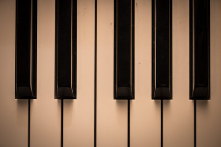 piano keys close-up, musical instrument, beautiful background