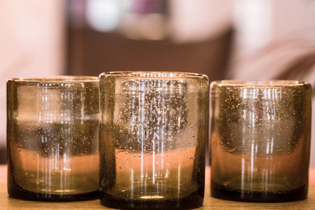 stylish beautiful decor elements in the interior of a cafeの写真素材