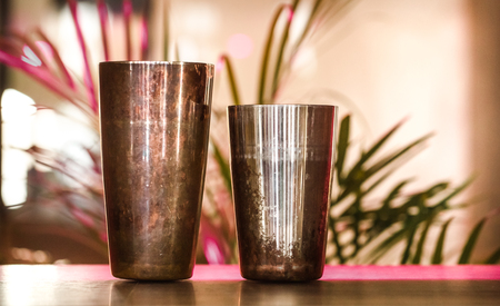 stylish beautiful decor elements in the interior of a cafeの写真素材