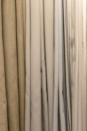 Set of pastel dense fabrics of uniform texture.の写真素材