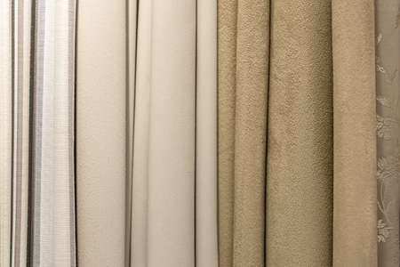Set of pastel dense fabrics of uniform texture.の写真素材