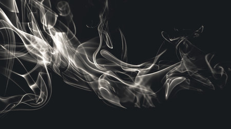 Abstract background with clouds of smoke, generative AI.の素材