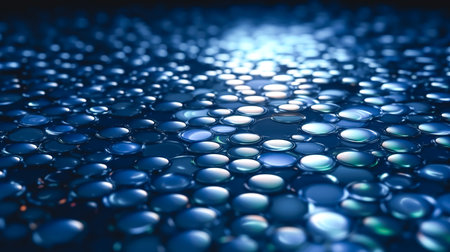 Abstract blue background with many small details, generative AI.の素材