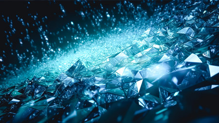 Abstract blue background with many small details, generative AI.の素材