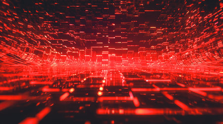 Abstract background from a brilliant mosaic pattern, generative AI.の素材