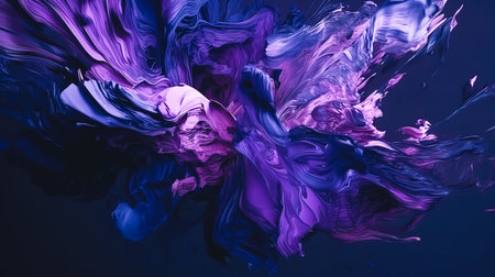 Abstract oil paint texture on canvas, background, generative AI.の素材