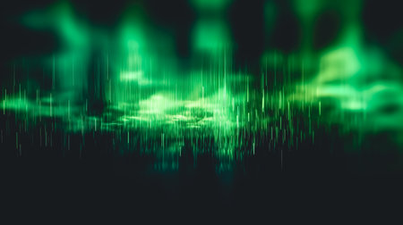 Abstract dark background with flowing light dark lines.の素材