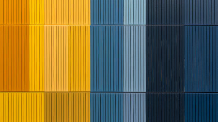 Bright texture gradient background, blue color turning into yellow.の素材