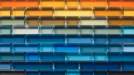 Bright texture gradient background, blue color turning into yellow.の素材