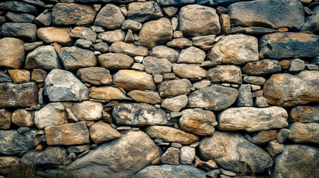 Pattern gray color modern style design decorative uneven cracks real stone wall surface with cement.の素材